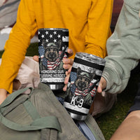 USA National K9 Veterans Day Tumbler Cup Honoring Our Furring Heroes
