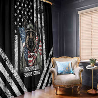 USA National K9 Veterans Day Window Curtain Honoring Our Furring Heroes