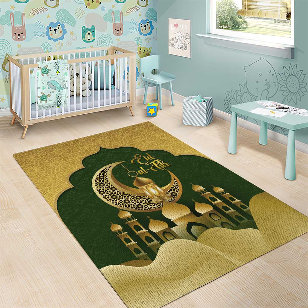 Eid al-Fitr Area Rug Khair Mubarak Islamic Pattern