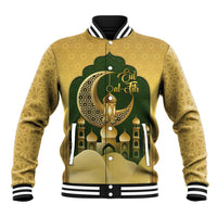 Eid al-Fitr Baseball Jacket Khair Mubarak Islamic Pattern