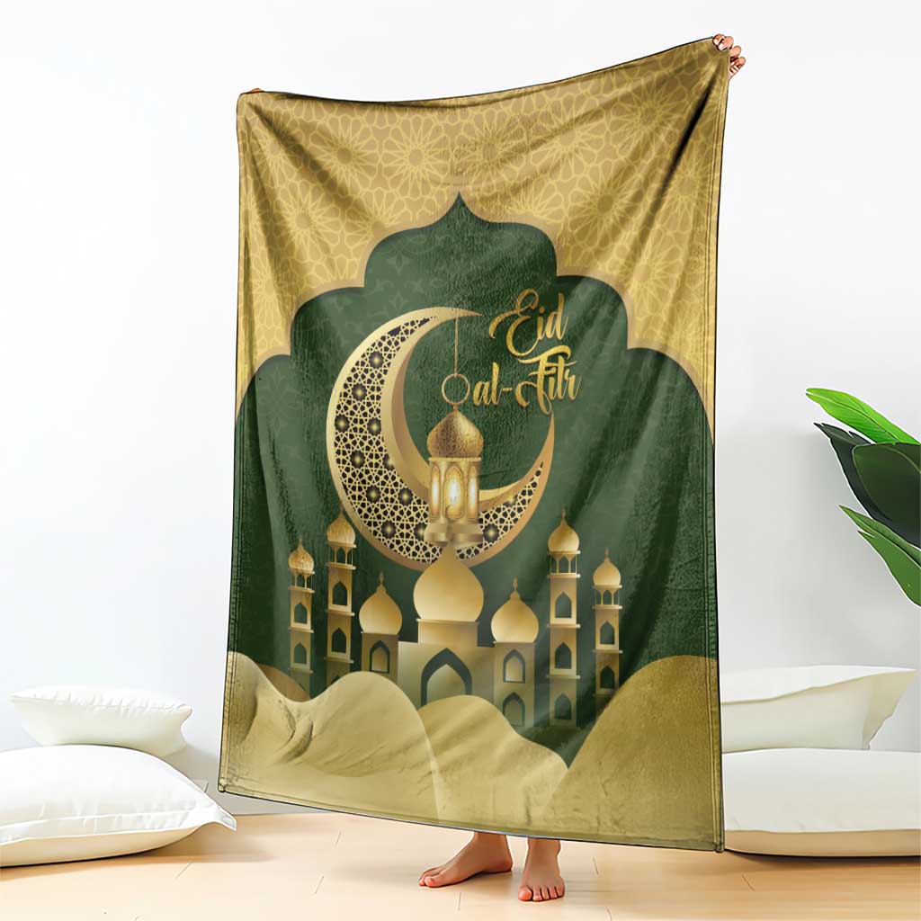 Eid al-Fitr Blanket Khair Mubarak Islamic Pattern