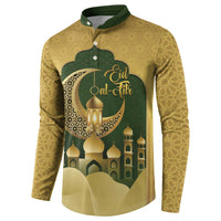 Eid al-Fitr Button Sweatshirt Khair Mubarak Islamic Pattern