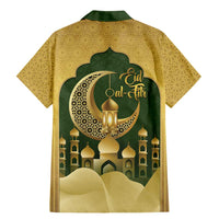 Eid al-Fitr Family Matching Mermaid Dress and Hawaiian Shirt Khair Mubarak Islamic Pattern