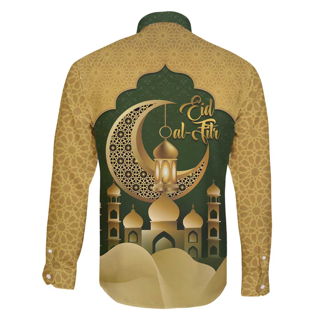 Eid al-Fitr Family Matching Summer Maxi Dress and Hawaiian Shirt Khair Mubarak Islamic Pattern