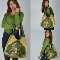 Eid al-Fitr Grocery Bag Khair Mubarak Islamic Pattern