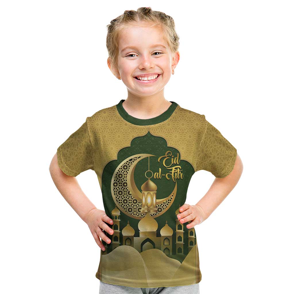 Eid al-Fitr Kid T Shirt Khair Mubarak Islamic Pattern