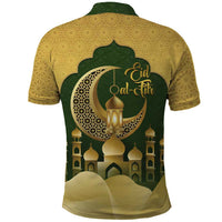 Eid al-Fitr Polo Shirt Khair Mubarak Islamic Pattern
