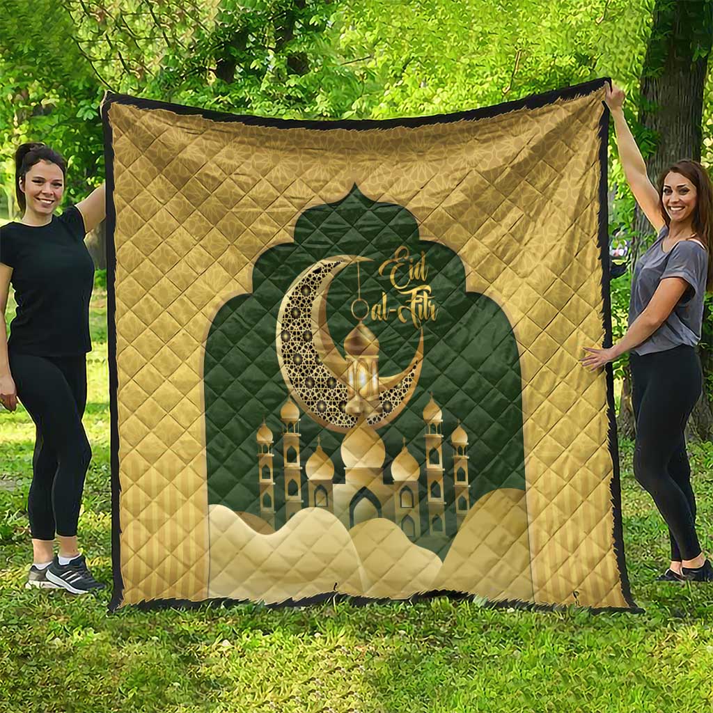 Eid al-Fitr Quilt Khair Mubarak Islamic Pattern