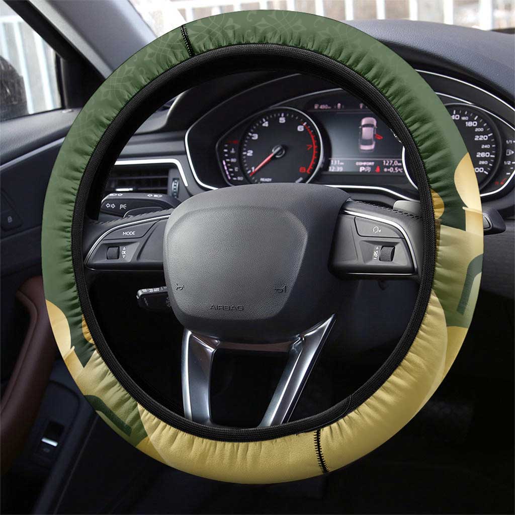Eid al-Fitr Steering Wheel Cover Khair Mubarak Islamic Pattern