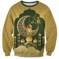 Eid al-Fitr Sweatshirt Khair Mubarak Islamic Pattern