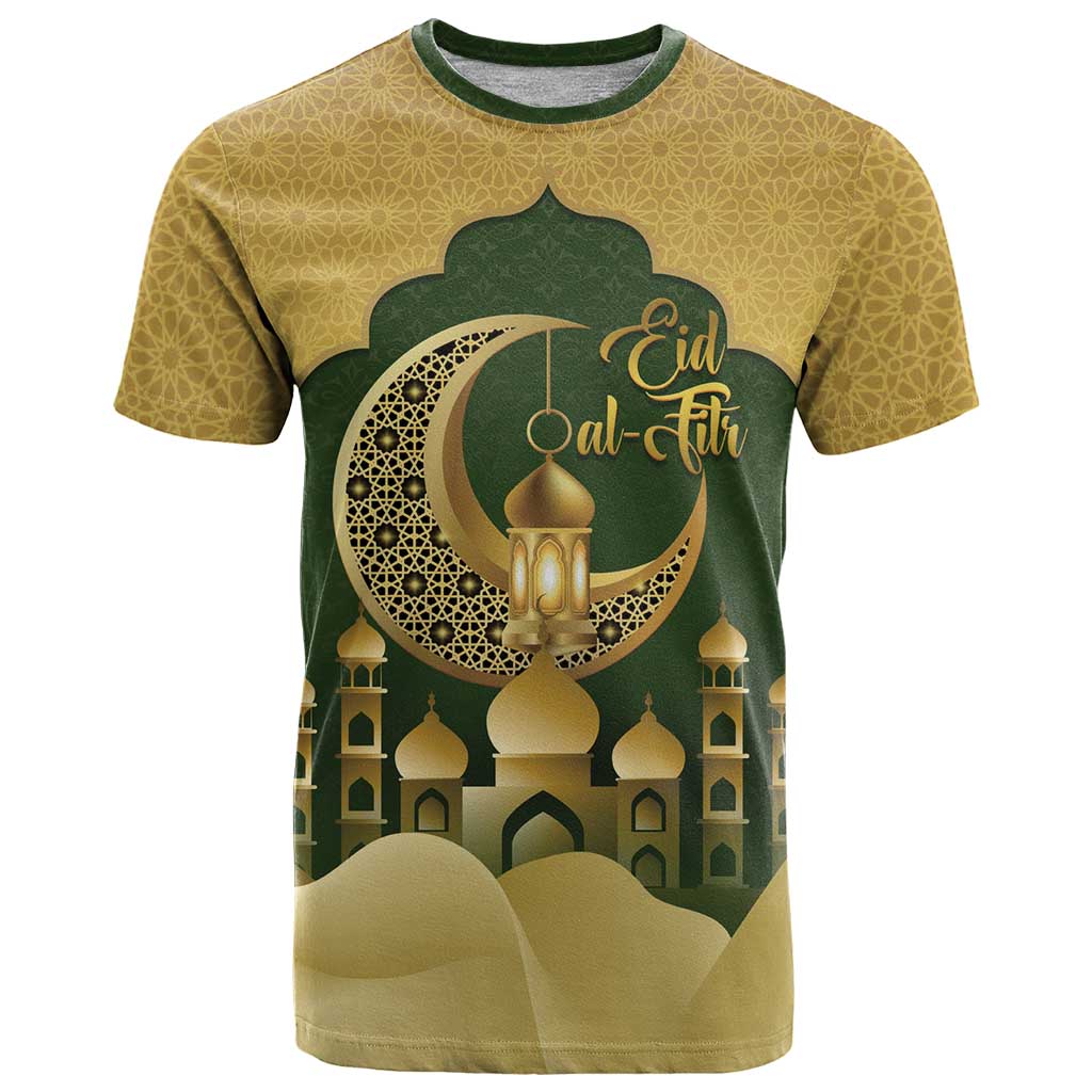 Eid al-Fitr T Shirt Khair Mubarak Islamic Pattern