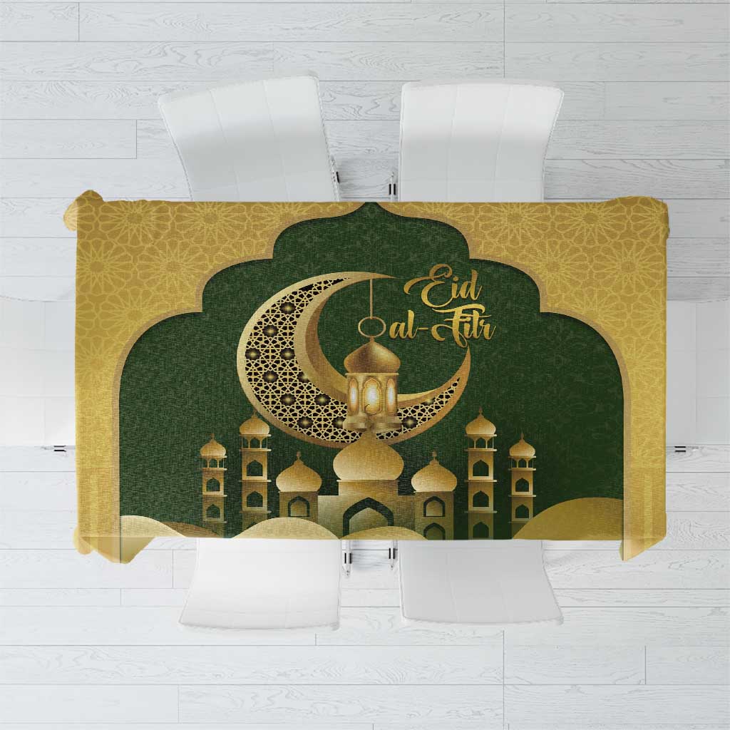 Eid al-Fitr Tablecloth Khair Mubarak Islamic Pattern