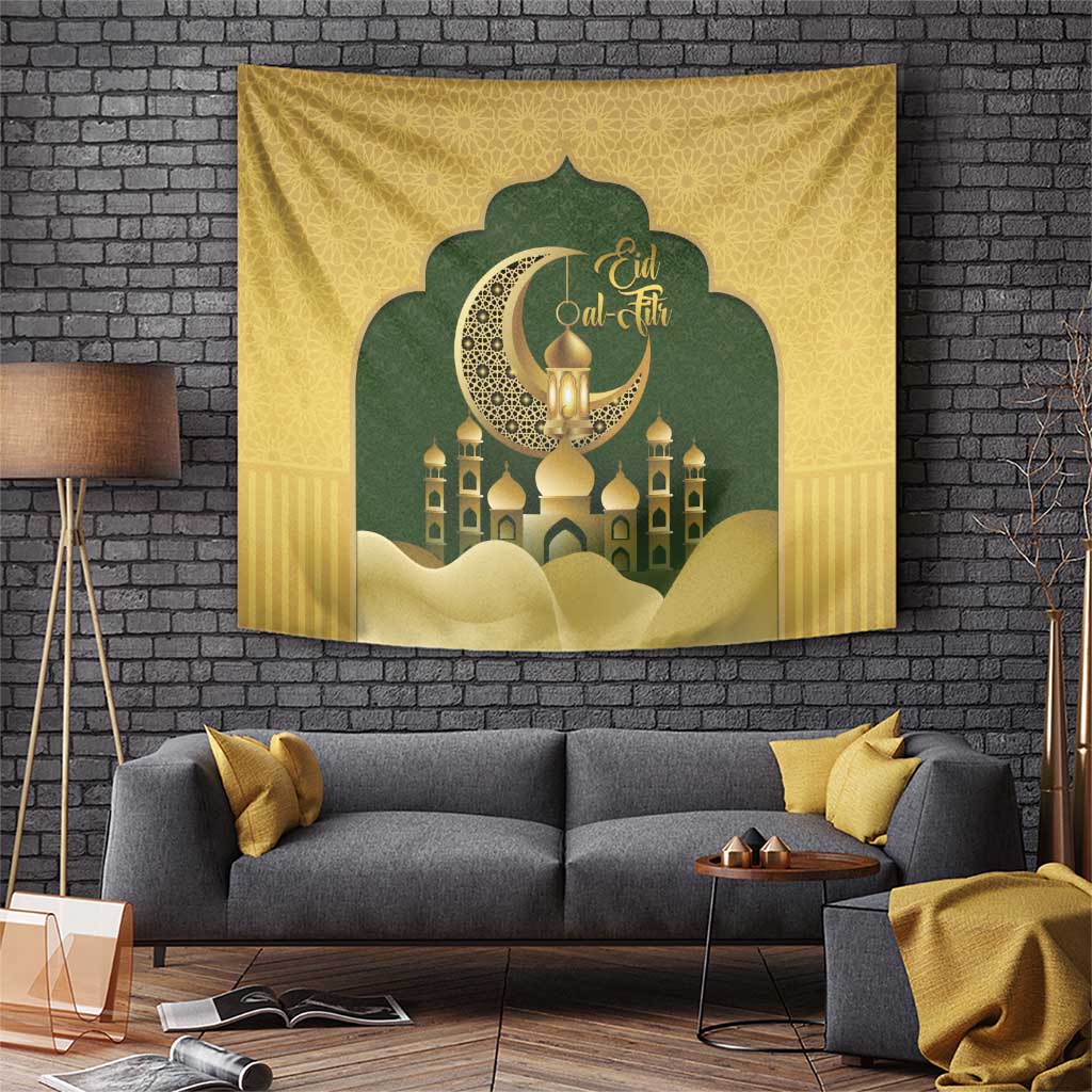 Eid al-Fitr Tapestry Khair Mubarak Islamic Pattern