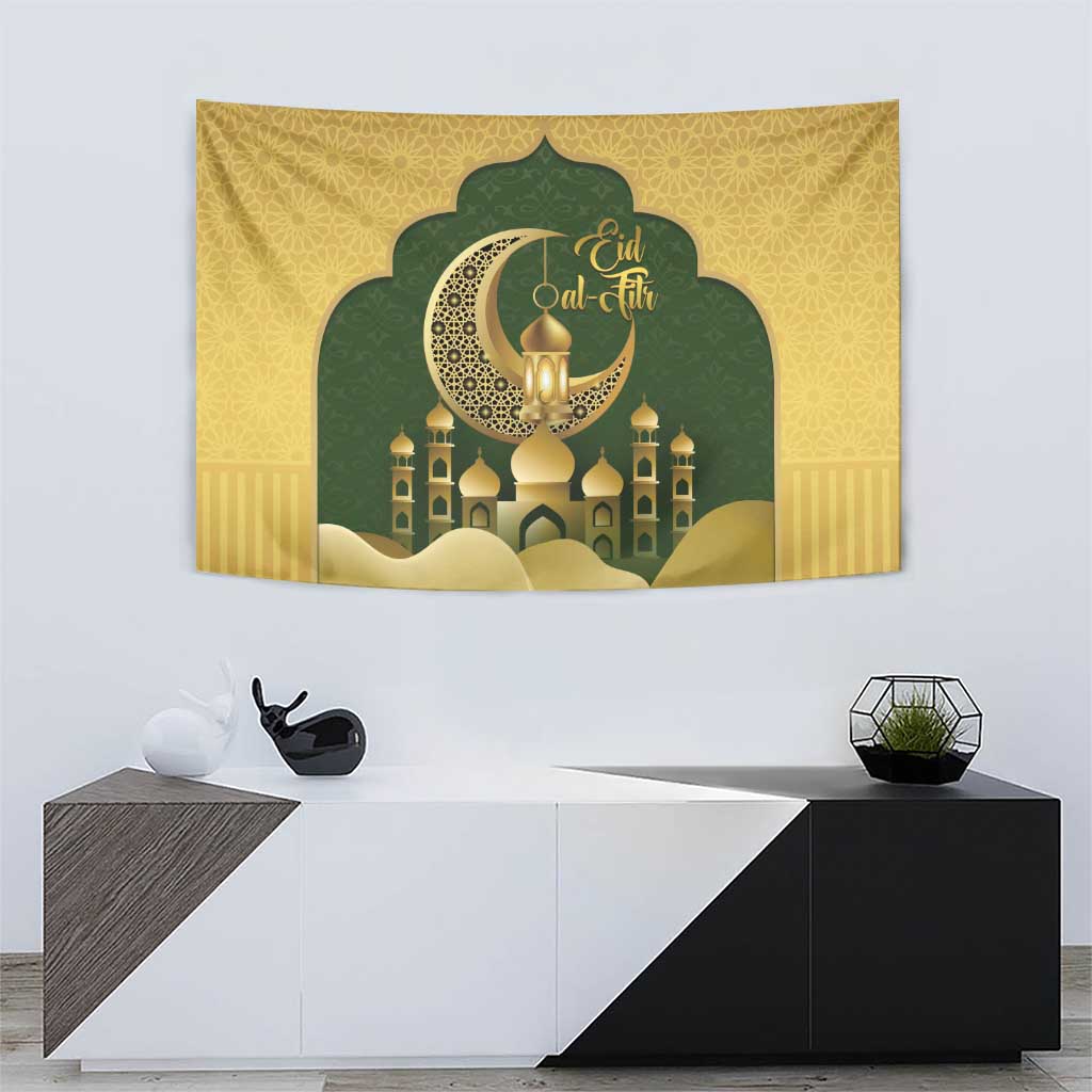 Eid al-Fitr Tapestry Khair Mubarak Islamic Pattern