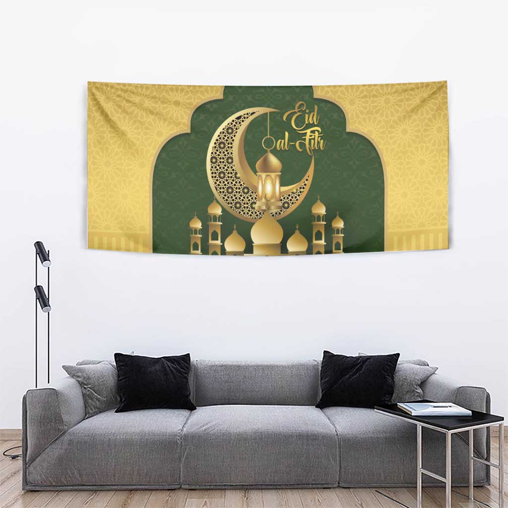 Eid al-Fitr Tapestry Khair Mubarak Islamic Pattern