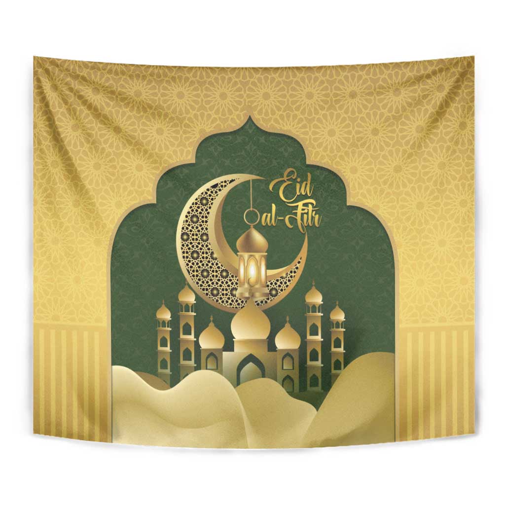 Eid al-Fitr Tapestry Khair Mubarak Islamic Pattern