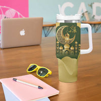 Eid al-Fitr Tumbler With Handle Khair Mubarak Islamic Pattern