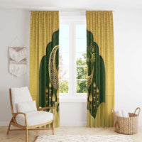 Eid al-Fitr Window Curtain Khair Mubarak Islamic Pattern