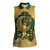 Eid al-Fitr Women Sleeveless Polo Shirt Khair Mubarak Islamic Pattern