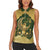 Eid al-Fitr Women Sleeveless Polo Shirt Khair Mubarak Islamic Pattern