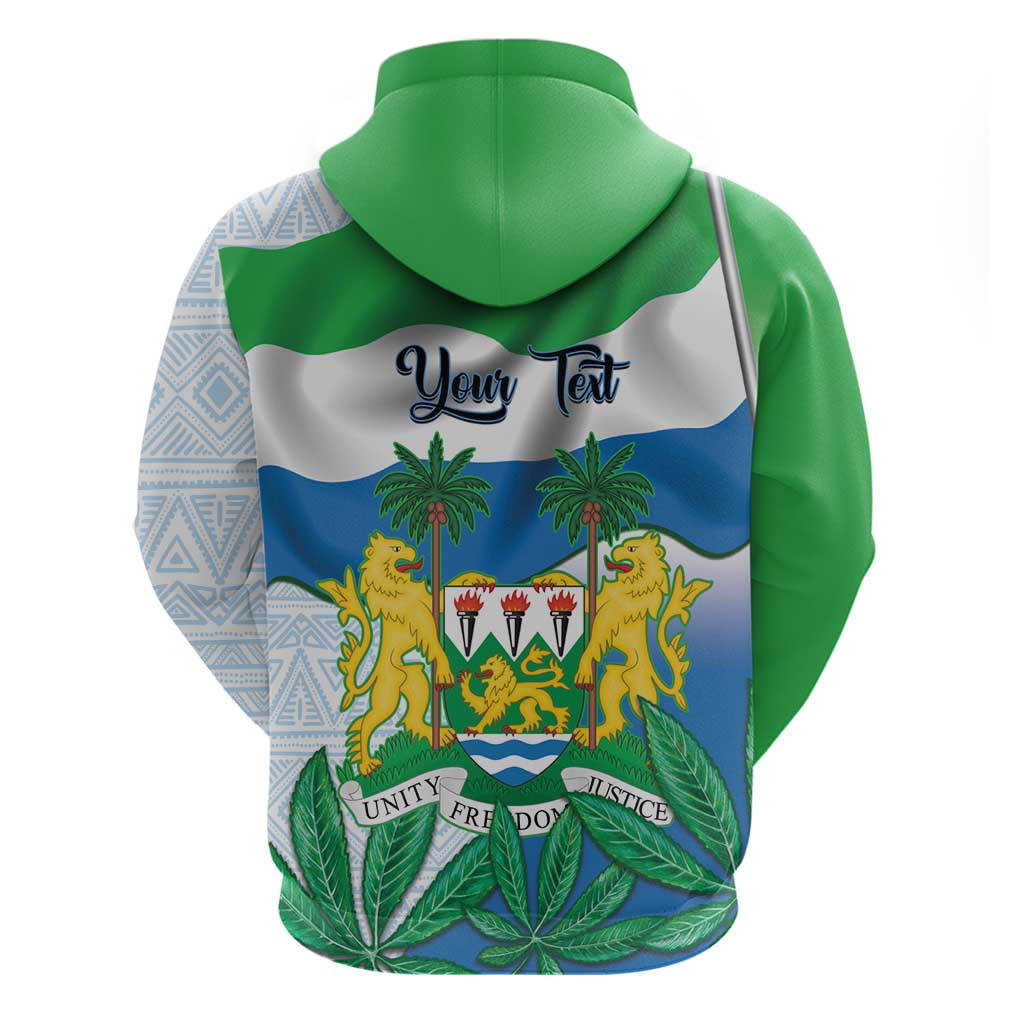 Personalised Sierra Leone Independence Day Hoodie Funny Chimpanzee With Drum