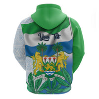 Personalised Sierra Leone Independence Day Hoodie Funny Chimpanzee With Drum