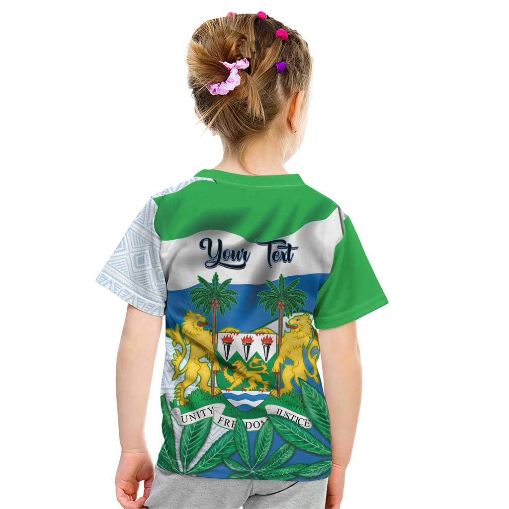 Personalised Sierra Leone Independence Day Kid T Shirt Funny Chimpanzee With Drum