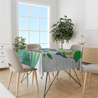 Personalised Sierra Leone Independence Day Tablecloth Funny Chimpanzee With Drum