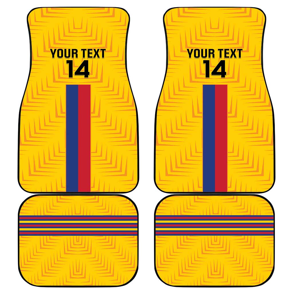 Custom Colombia Football Car Mats Vamos Los Cafeteros