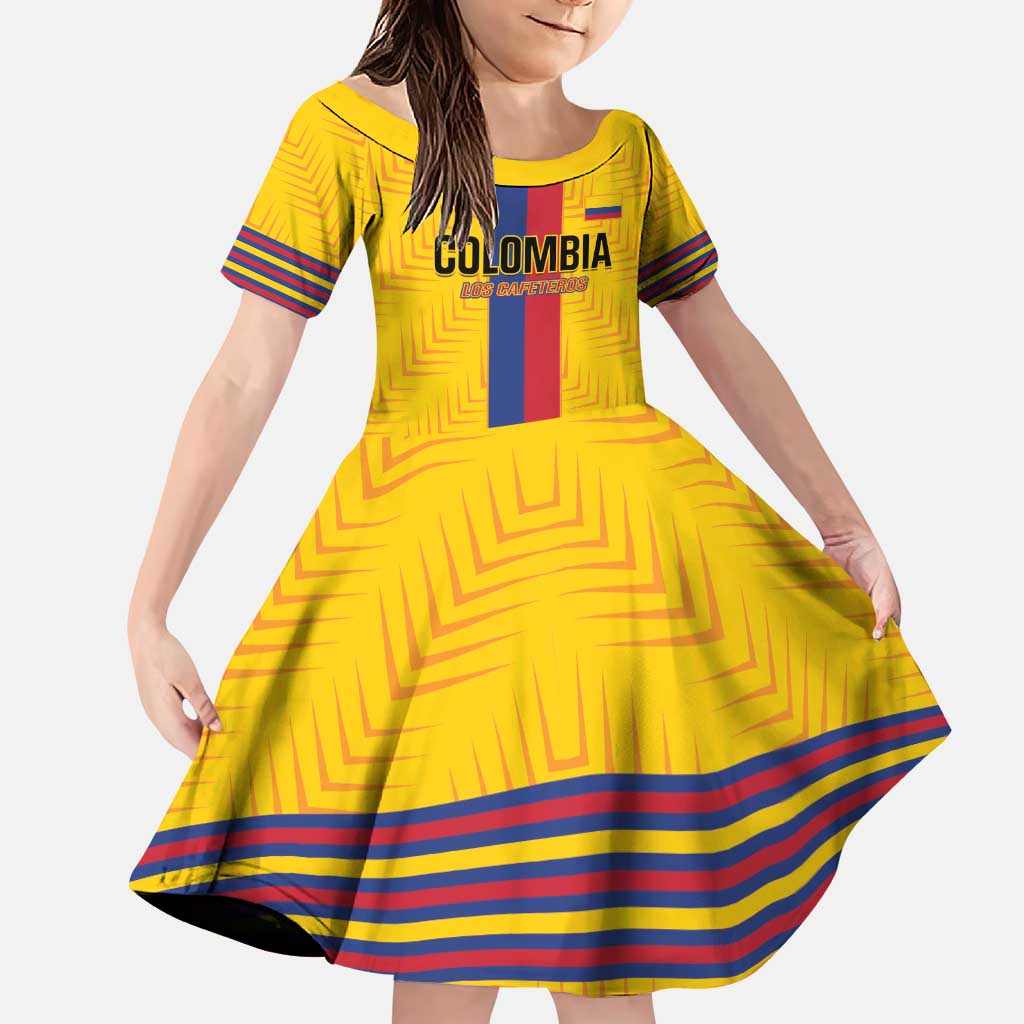 Custom Colombia Football Family Matching Puletasi and Hawaiian Shirt Vamos Los Cafeteros