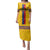 Custom Colombia Football Family Matching Puletasi and Hawaiian Shirt Vamos Los Cafeteros