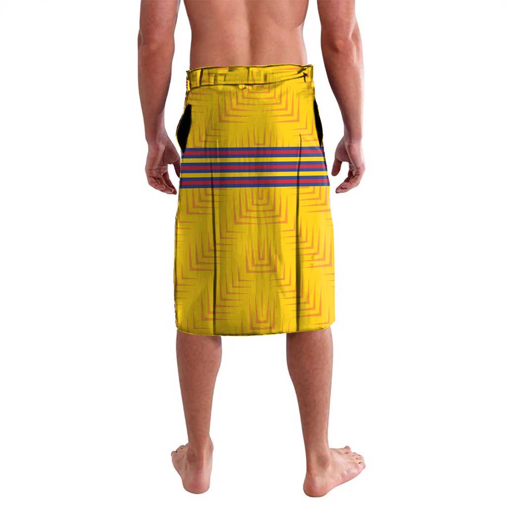 Custom Colombia Football Lavalava Vamos Los Cafeteros