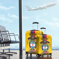 Custom Colombia Football Luggage Cover Vamos Los Cafeteros