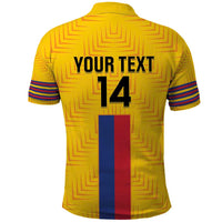 Custom Colombia Football Polo Shirt Vamos Los Cafeteros