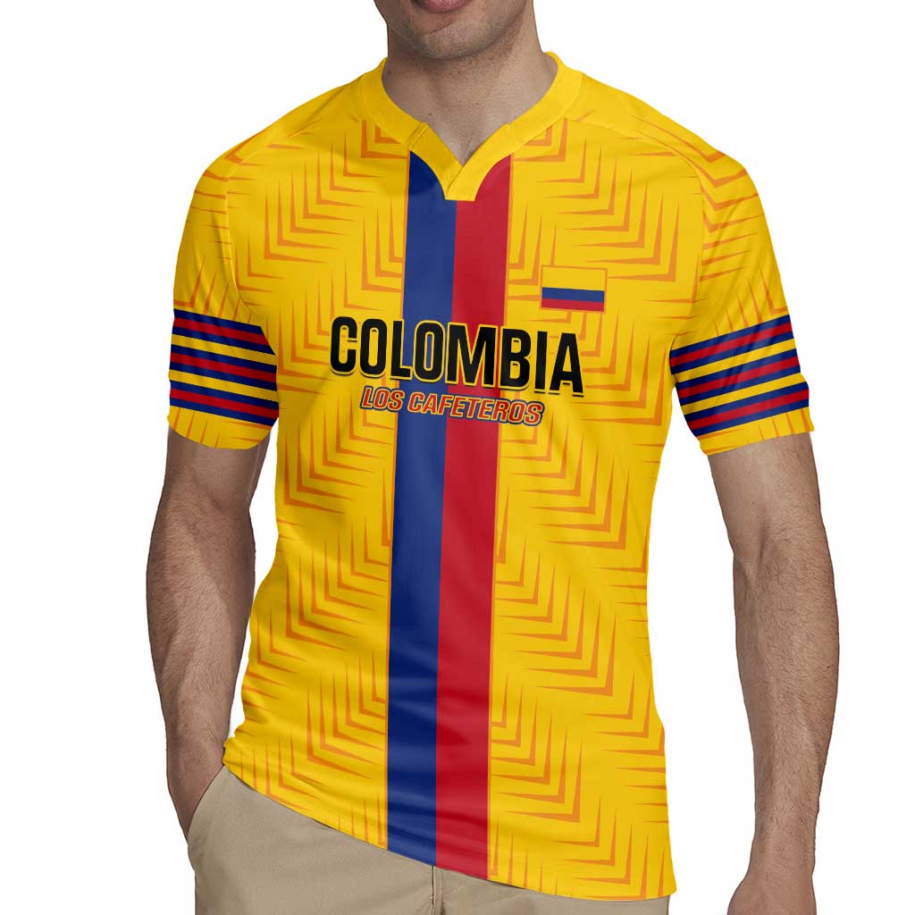 Custom Colombia Football Rugby Jersey Vamos Los Cafeteros