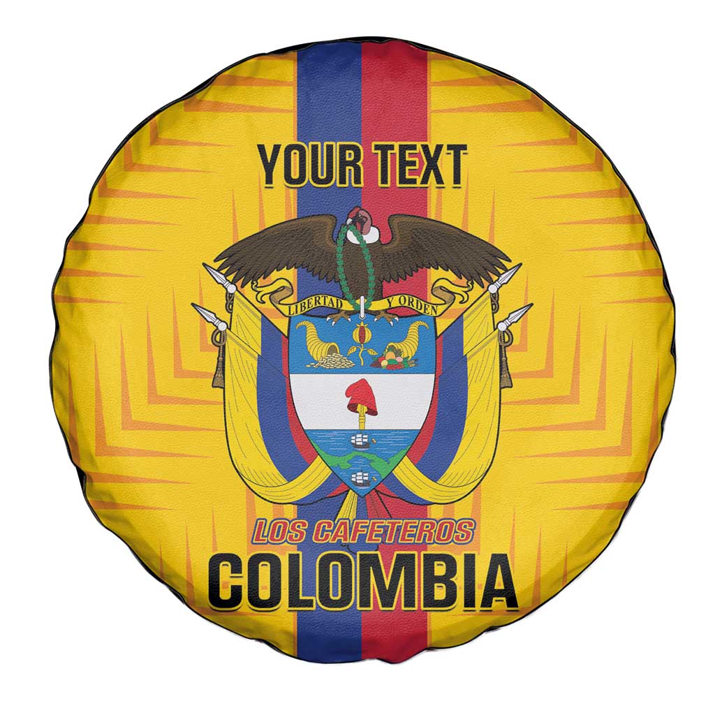 Custom Colombia Football Spare Tire Cover Vamos Los Cafeteros