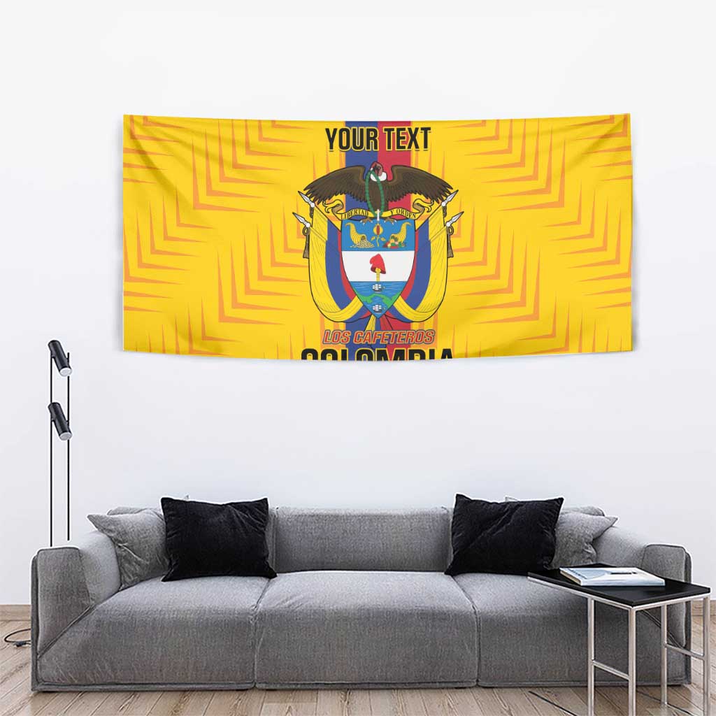 Custom Colombia Football Tapestry Vamos Los Cafeteros