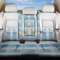 Custom Argentina Football Back Car Seat Cover Vamos La Albiceleste