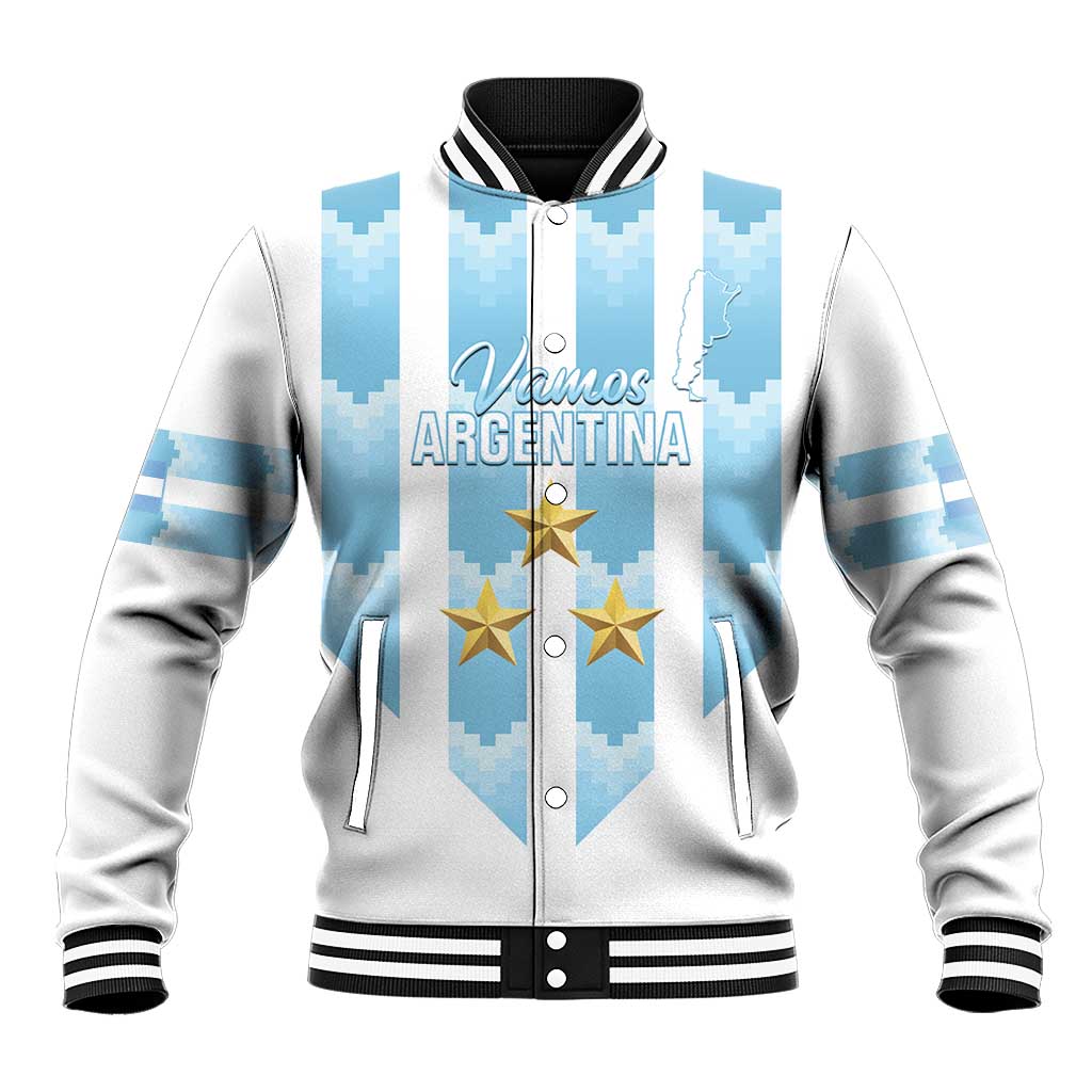 Custom Argentina Football Baseball Jacket Vamos La Albiceleste