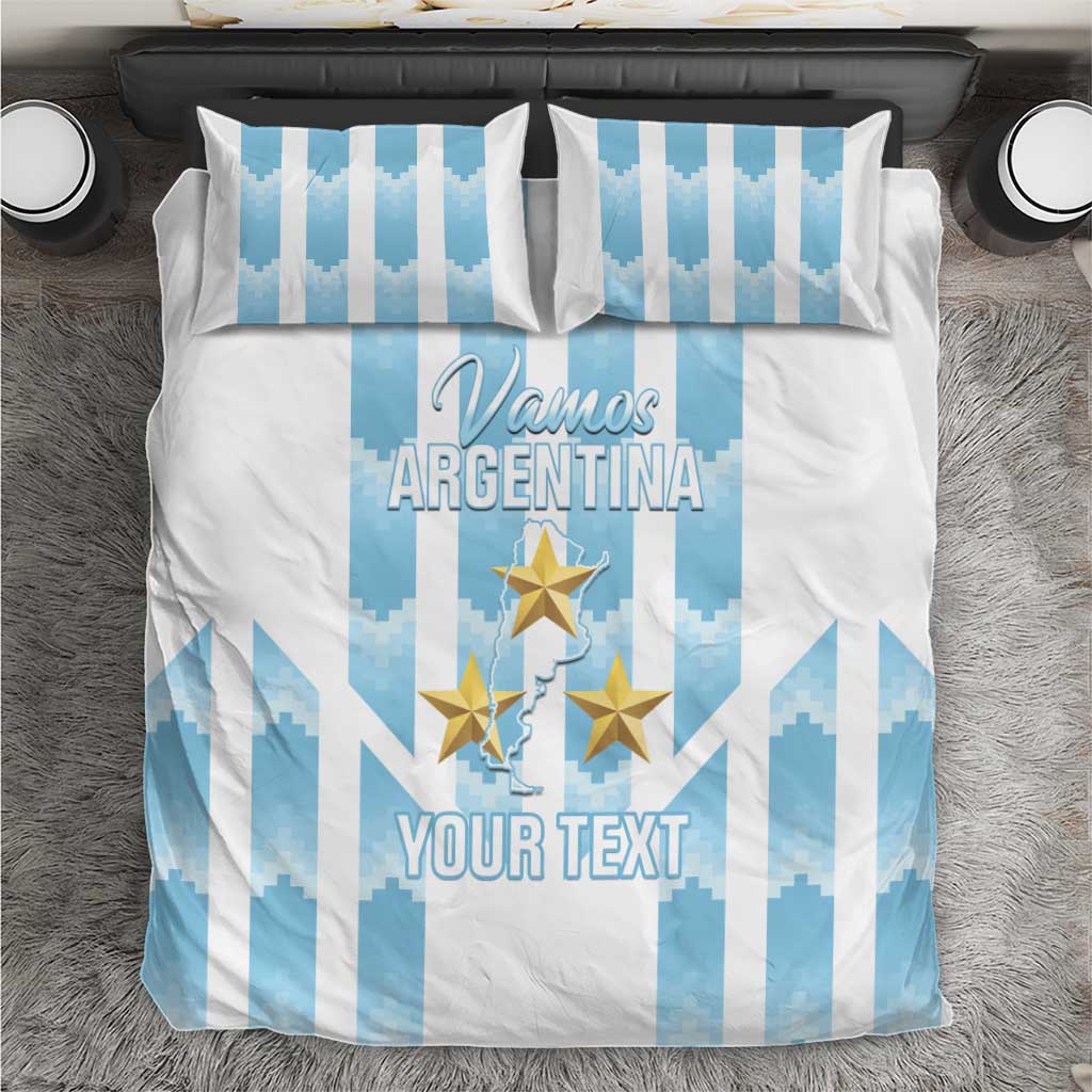Custom Argentina Football Bedding Set Vamos La Albiceleste