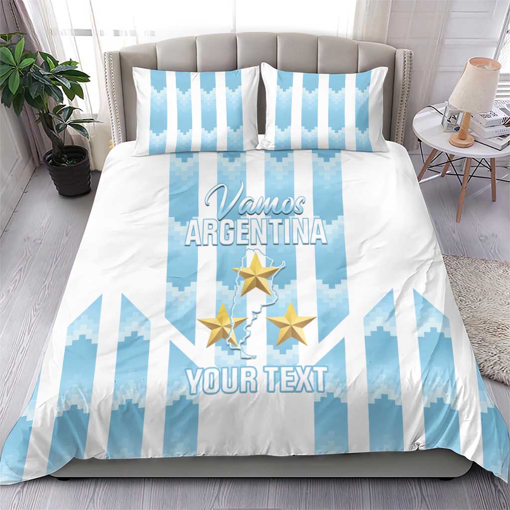 Custom Argentina Football Bedding Set Vamos La Albiceleste
