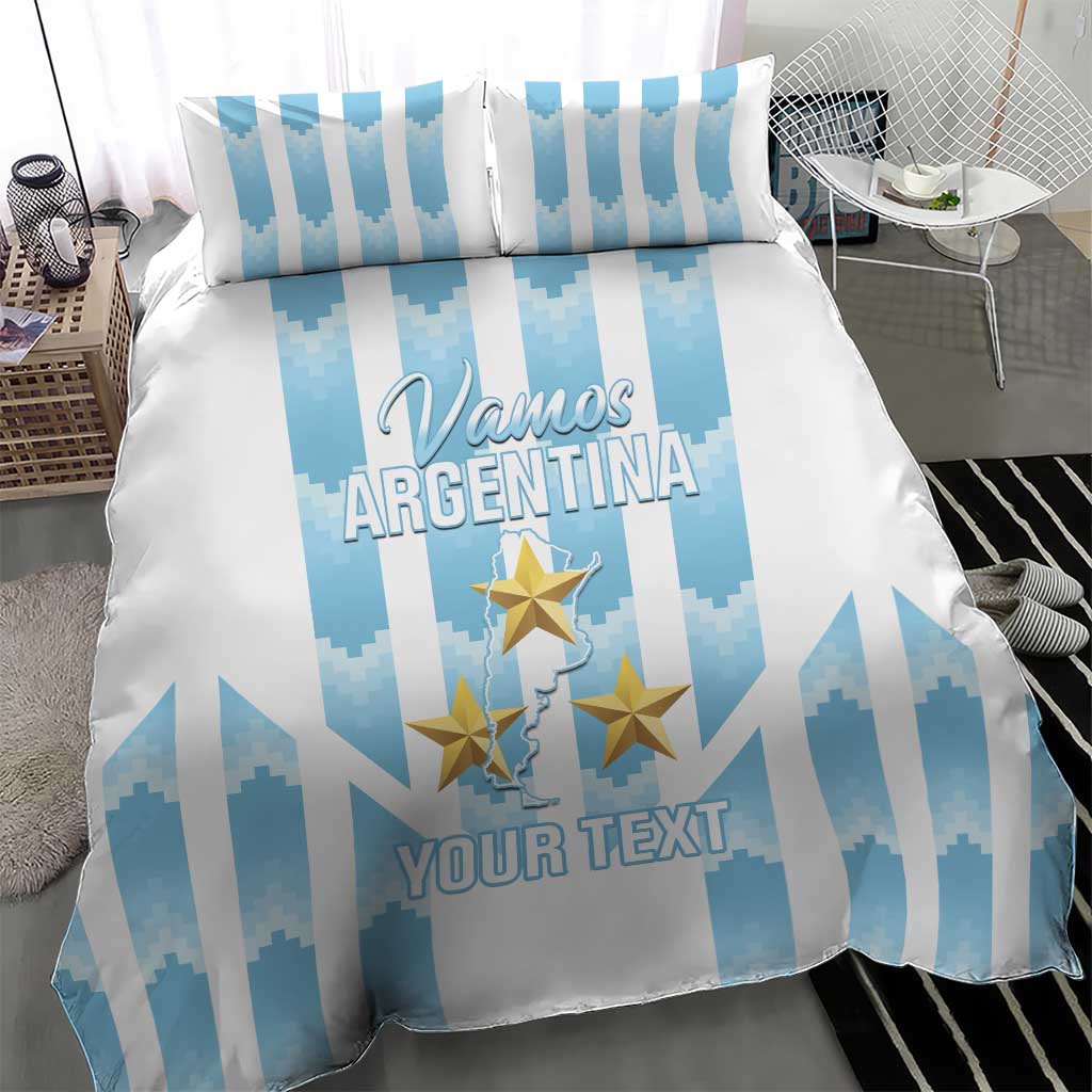Custom Argentina Football Bedding Set Vamos La Albiceleste