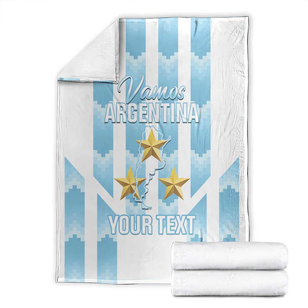 Custom Argentina Football Blanket Vamos La Albiceleste