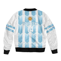 Custom Argentina Football Bomber Jacket Vamos La Albiceleste