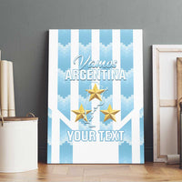 Custom Argentina Football Canvas Wall Art Vamos La Albiceleste