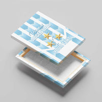 Custom Argentina Football Canvas Wall Art Vamos La Albiceleste