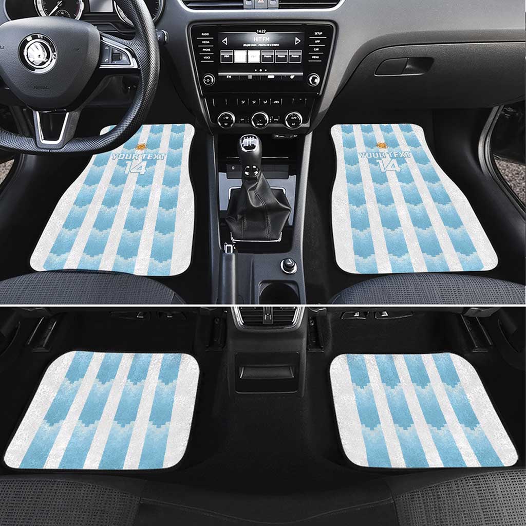 Custom Argentina Football Car Mats Vamos La Albiceleste