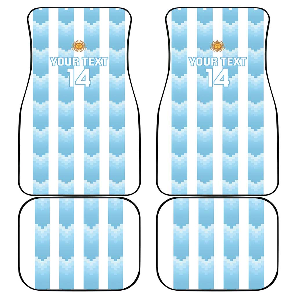 Custom Argentina Football Car Mats Vamos La Albiceleste