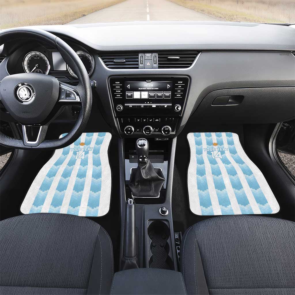 Custom Argentina Football Car Mats Vamos La Albiceleste