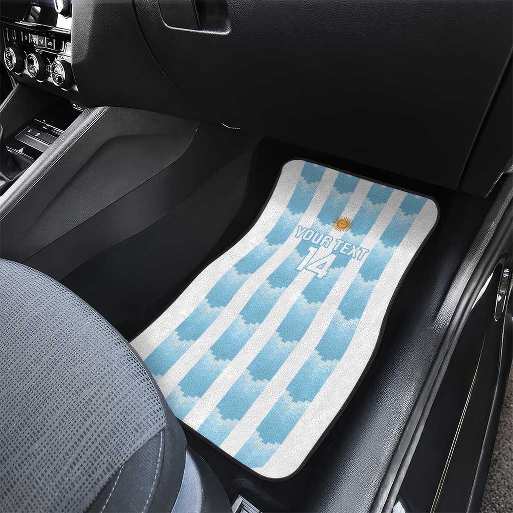 Custom Argentina Football Car Mats Vamos La Albiceleste